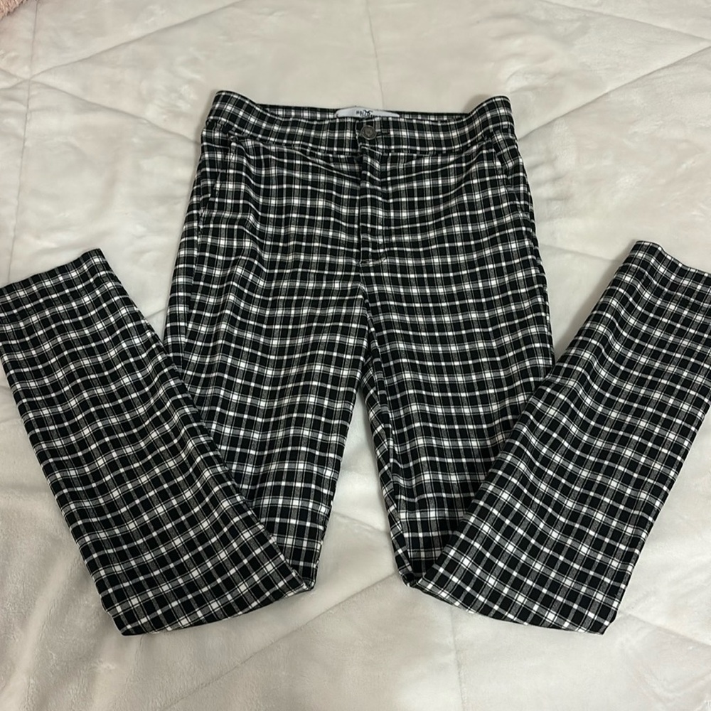 Hollister Ultra High Rise Plaid Pants